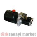 POWERPACK MİNİ GÜÇ ÜNİTESİ (0,8 KW 24V DC MOTOR, 4 LT TANK, POPETSİZ BLOK)