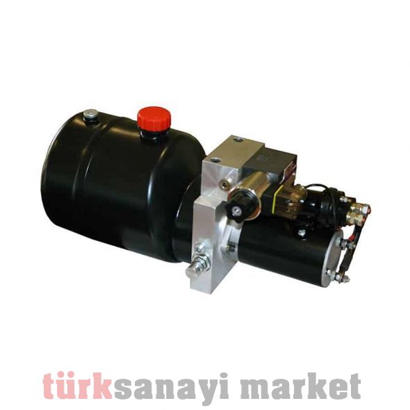 POWERPACK MİNİ GÜÇ ÜNİTESİ (0,8 KW 24V DC MOTOR, 4 LT TANK, POPETSİZ BLOK)